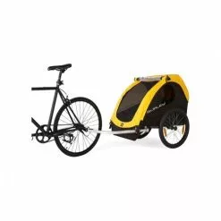 Burley Bee Kids Trailer Double - Gul -Billig El-cykler butik burley bee kids trailer double gul 946206 3 500x500 1